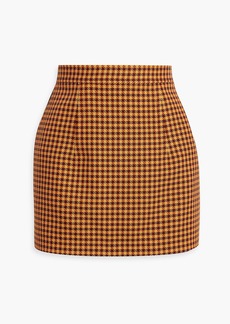 Marni - Houndstooth tweed mini skirt - Orange - IT 38