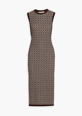 Marni - Jacquard-knit wool-blend midi dress - Brown - IT 42