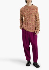 Marni - Marled cable-knit chenille sweater - Pink - IT 46