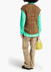 Marni - Marled cable-knit chenille vest - Yellow - IT 40