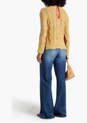 Marni - Mélange cable-knit cotton sweater - Yellow - IT 36