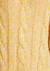 Marni - Mélange cable-knit cotton sweater - Yellow - IT 36