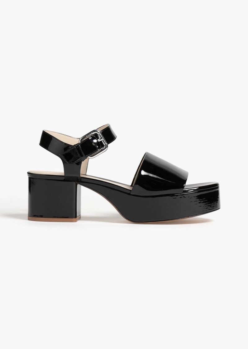 Marni - Patent-leather platform sandals - Black - EU 36.5
