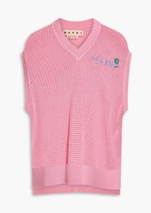 Marni - Pointelle-knit cotton vest - Pink - IT 40