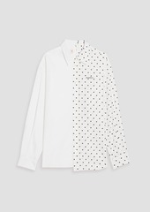 Marni - Polka-dot cotton-broadcloth and poplin shirt - White - IT 42