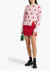 Marni - Polka-dot crepe mini skirt - Red - IT 38