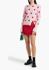 Marni - Polka-dot jacquard-knit wool sweater - Pink - IT 38