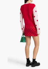 Marni - Polka-dot jacquard-knit wool sweater - Pink - IT 38