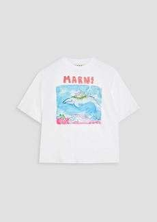 Marni - Printed cotton-jersey T-shirt - White - IT 36