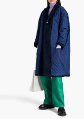 Marni - Reversible brushed-felt and quilted ripstop coat - Blue - IT 40