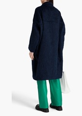 Marni - Reversible brushed-felt and quilted ripstop coat - Blue - IT 40