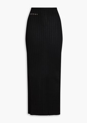 Marni - Ribbed-knit maxi skirt - Black - IT 40