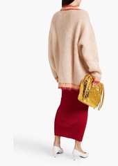 Marni - Ribbed-knit midi skirt - Red - IT 40