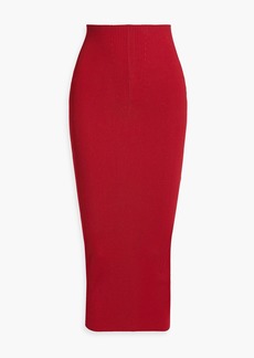 Marni - Ribbed-knit midi skirt - Red - IT 40