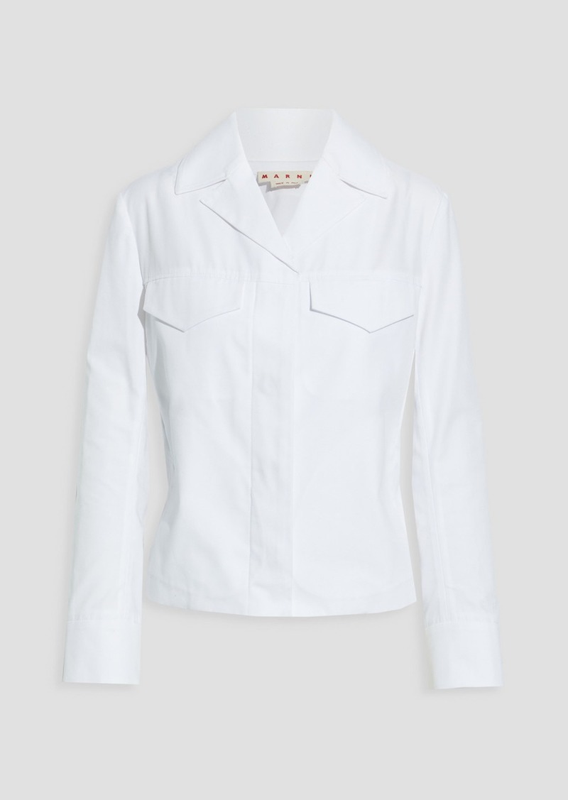 Marni - Slub woven jacket - White - IT 46