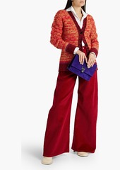 Marni - Space-dyed embroidered wool cardigan - Orange - IT 44