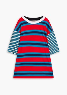 Marni - Striped cotton-jersey T-shirt - Red - IT 36