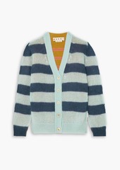 Marni - Striped mohair-blend cardigan - Blue - IT 46