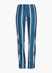 Marni - Striped ponte straight-leg pants - Blue - IT 38