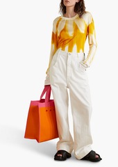 Marni - Tie-dyed stretch-jersey top - Yellow - IT 46