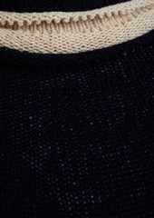 Marni - Two-tone cashmere and wool-blend turtleneck sweater - Blue - IT 38