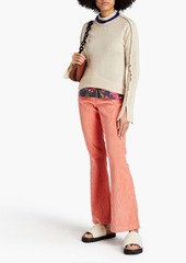 Marni - Two-tone cashmere and wool-blend sweater - Neutral - IT 38