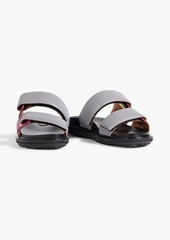 Marni - Two-tone padded leather sandals - Gray - EU 35