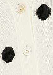 Marni - Polka-dot jacquard-knit wool cardigan - White - IT 44