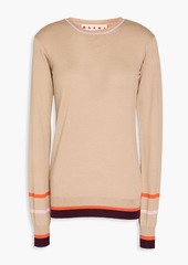 Marni - Wool and silk-blend sweater - White - IT 36