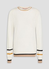 Marni - Wool and silk-blend sweater - White - IT 36