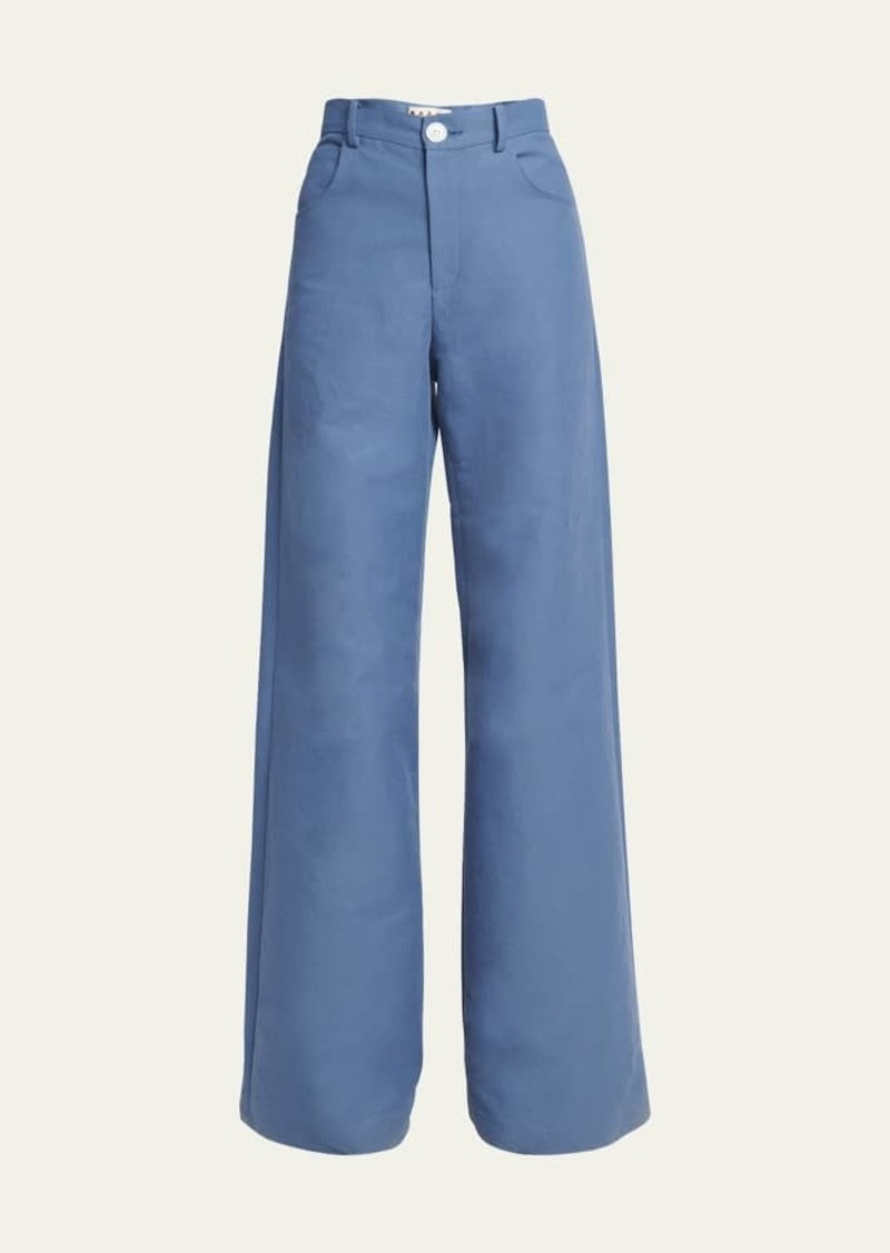 Marni 5-Pocket Wide Leg Trousers