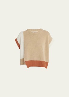 Marni Asymmetrical Length Cashmere Crewneck Sweater