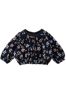 Marni Baby Navy Floral Print Sweatshirt