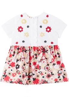 Marni Baby White & Pink Floral Dress
