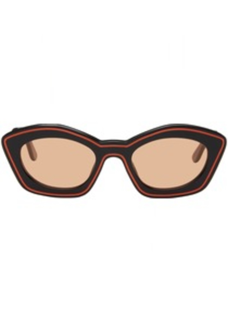Marni Black & Orange RETROSUPERFUTURE Edition Kea Island Sunglasses