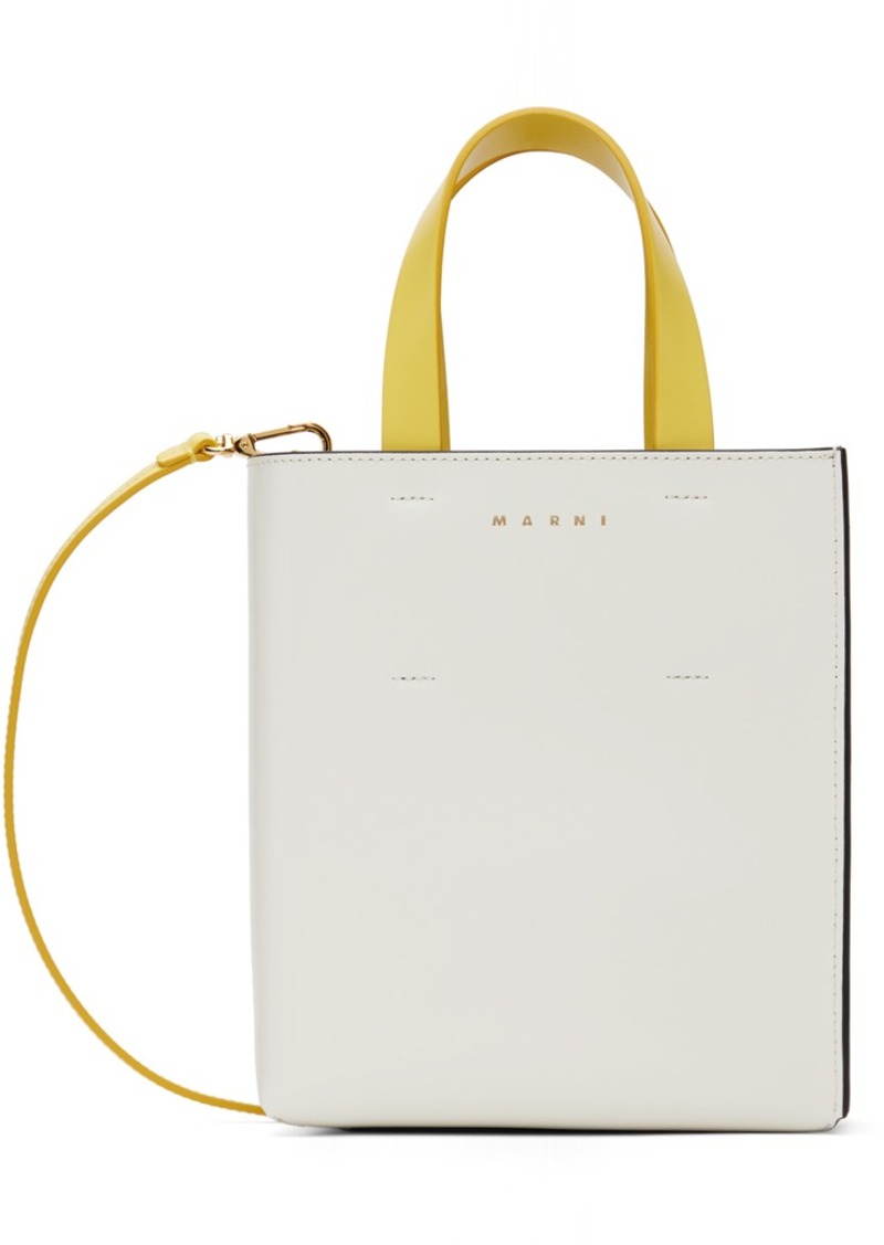 Marni Black & White Mini Museo Tote