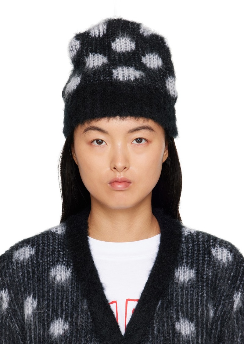 Marni Black & White Polka Dot Beanie