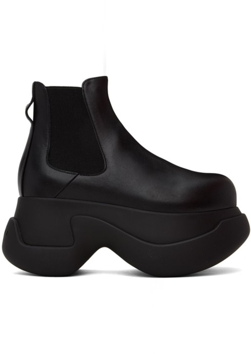 Marni Black Chunky Chelsea Boots