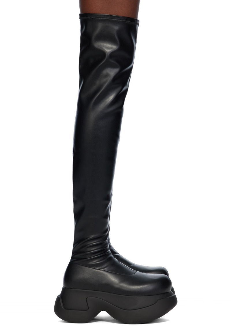 Marni Black Chunky Stretch Boots