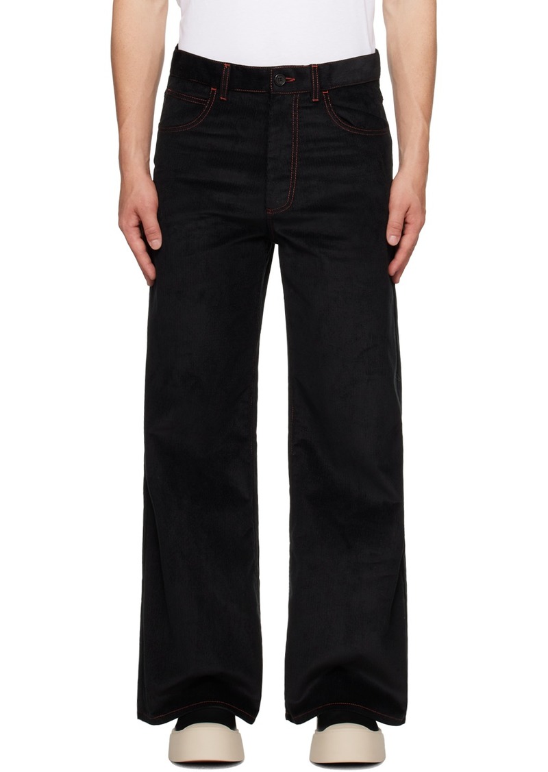 Marni Black Contrast Trousers