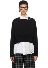 Marni Black Disheveled Sweater