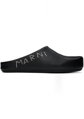 Marni Black Fussbett Sabot Loafers