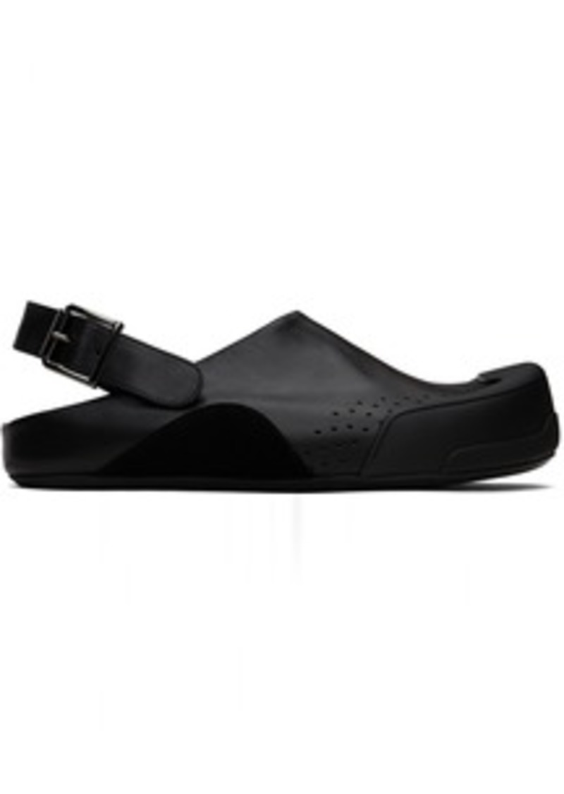 Marni Black Fussbett Sabot Sandals