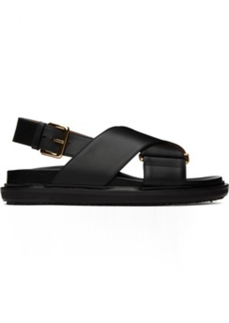 Marni Black Fussbett Sandals