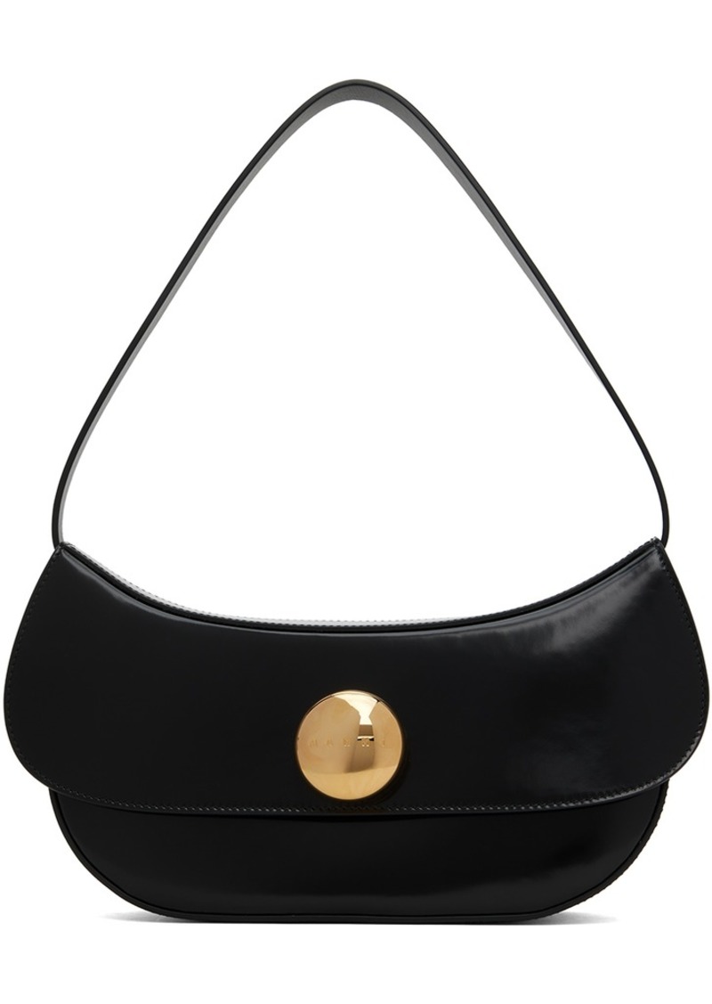 Marni Black Leather Butterfly Medium Bag