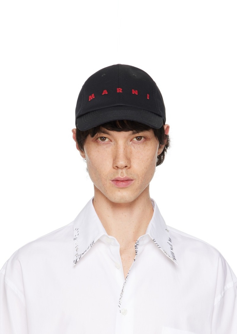 Marni Black Logo Cap