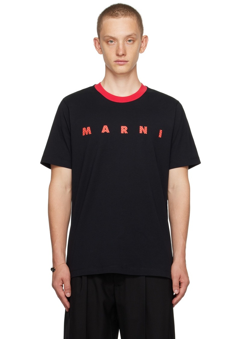 Marni Black Polka Dot T-Shirt