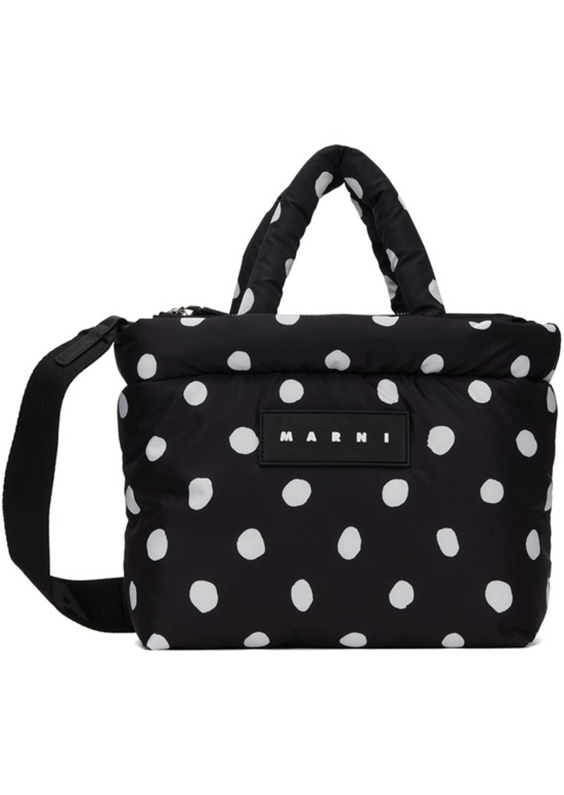 Marni Black Polka Dot Tote