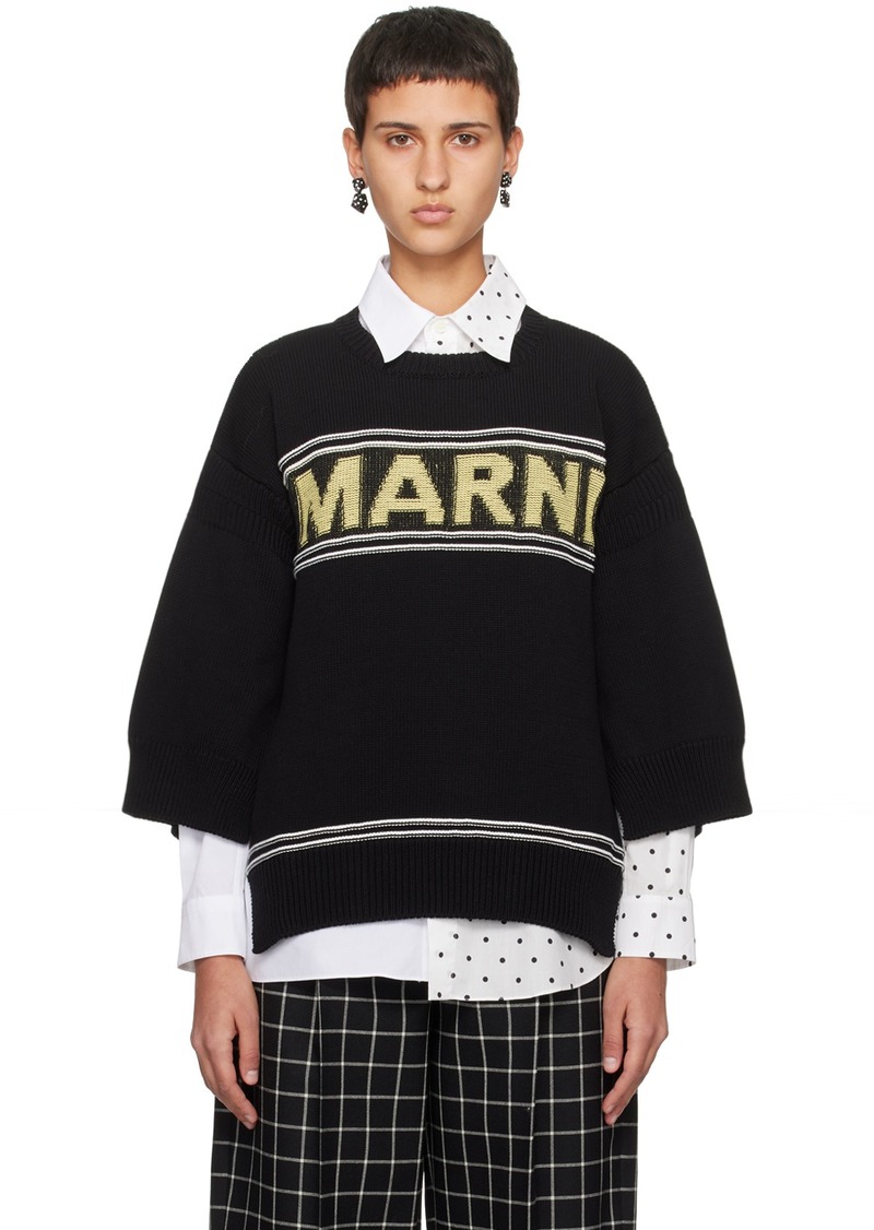 Marni Black Vented Sweater