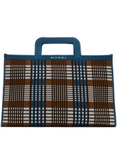 Marni Blue & Brown Knit Briefcase